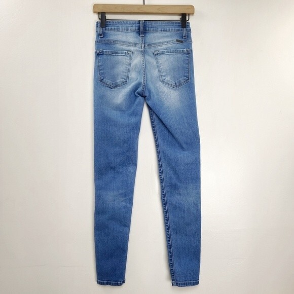 Kancan Women's Estilo Distressed Skinny Denim Blue Jeans Size 25 - Picture 3 of 7